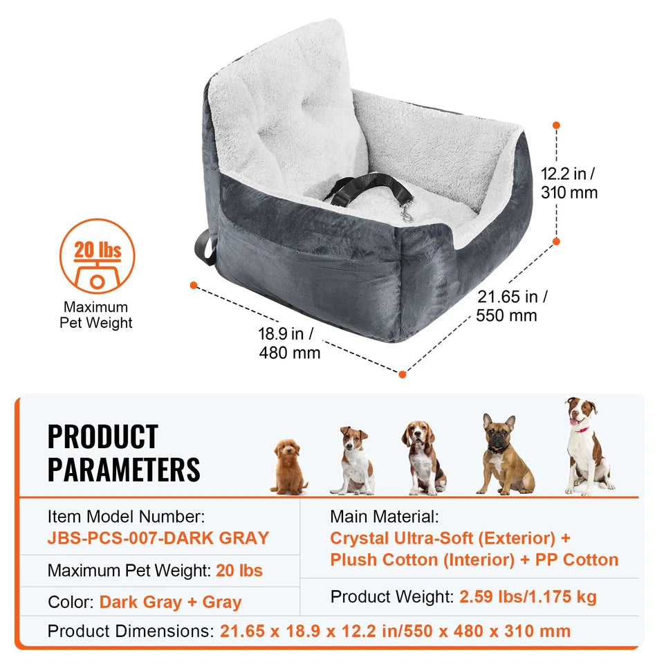 1 Dog Booster Car Seat