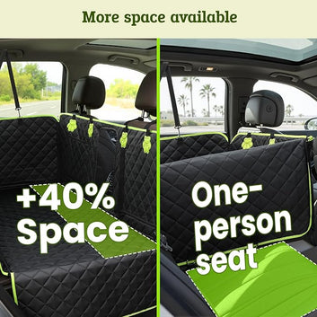 2-in-1 Waterproof Dog Car Seat Cover & Passenger Seat