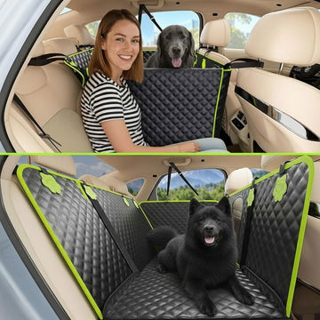 2-in-1 Waterproof Dog Car Seat Cover – Protects Passenger Seat, Easy Clean & Durable