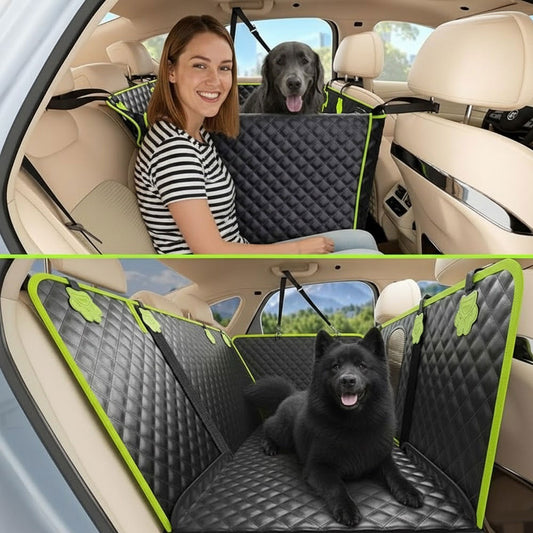 2-in-1 Waterproof Dog Car Seat Cover – Protects Passenger Seat, Easy Clean & Durable