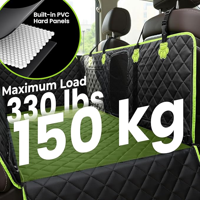 2-in-1 Waterproof Dog Car Seat Cover – Protects Passenger Seat, Easy Clean & Durable