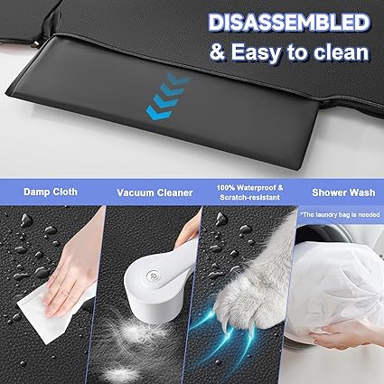 2-in-1 Waterproof Dog Car Seat Cover – Protects Passenger Seat, Easy Clean & Durable