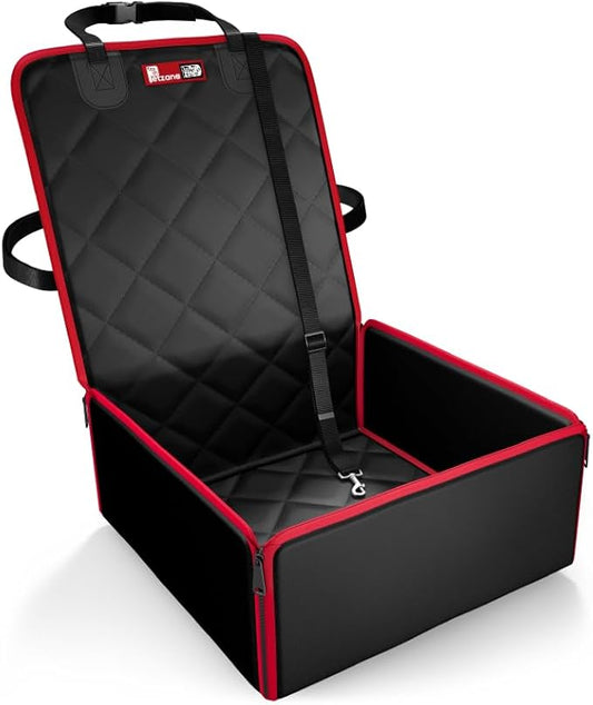2-in-1 Waterproof Dog Car Seat & Cover – Small & Medium Dogs, Durable & Easy-Clean