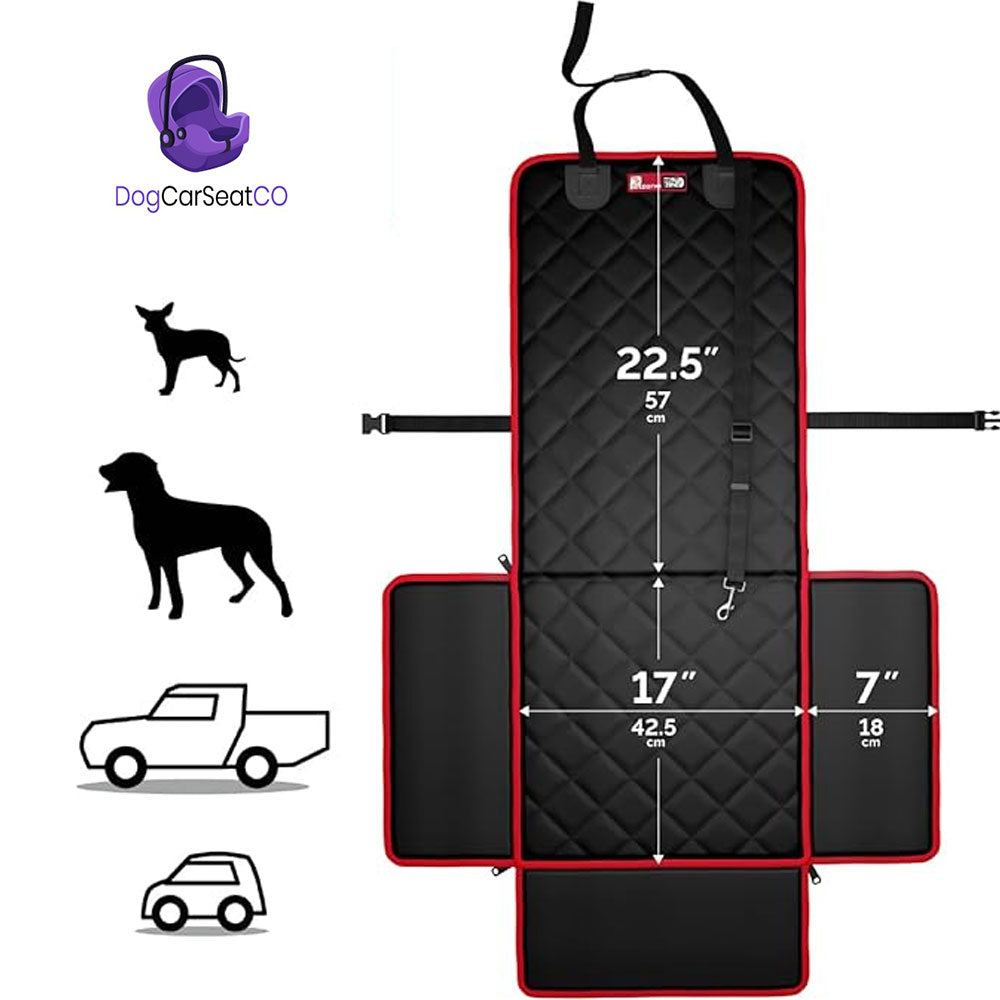 2-in-1 Waterproof Dog Car Seat & Cover – Small & Medium Dogs, Durable & Easy-Clean