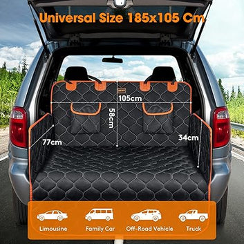 Waterproof Dog Car Boot Protector Non-Slip Boot Liner with Side Protection for SUV & Truck