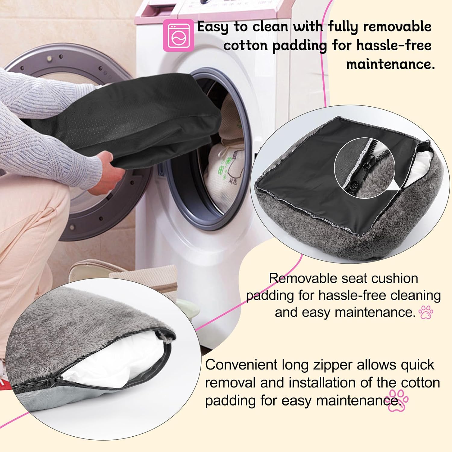 Small Dog Booster Car Seat – Plush & Comfortable Travel Seat for Dogs Up to 9kg