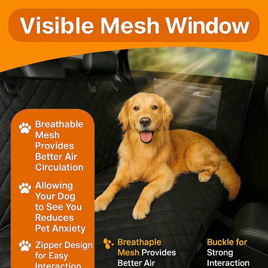 5 Waterproof Dog Car Seat Cover Hammock