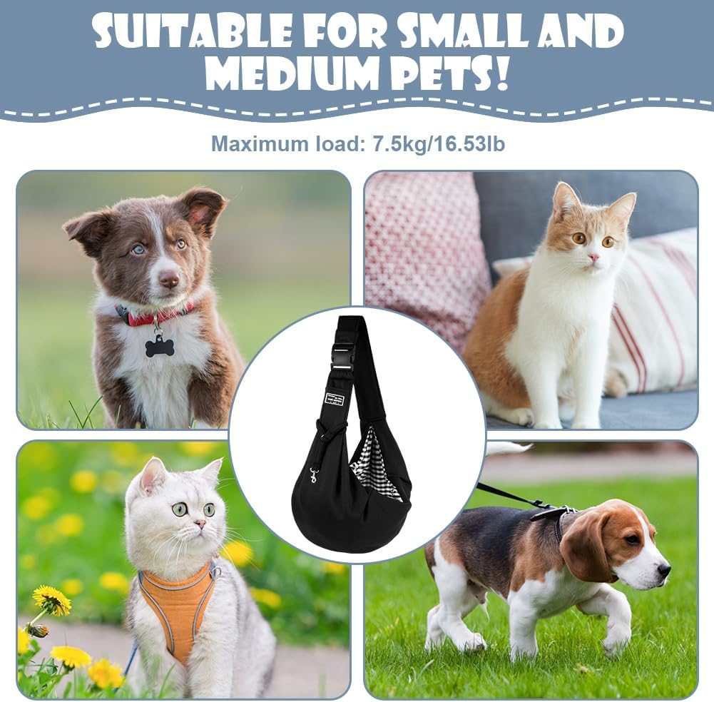 Dog sling suitable for small dogs and cats up to 7.5kg