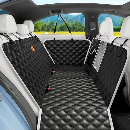 Durable Waterproof Dog Car Seat Cover for Travel & Transport