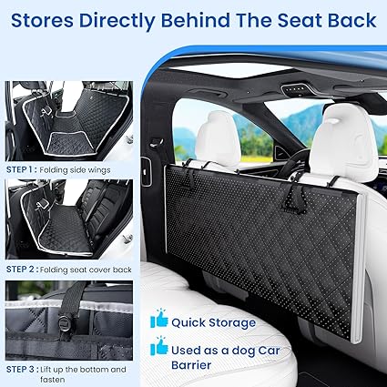Car Dog Cover, Protection Car Seat for Dogs, Quick Storage seat