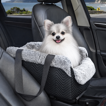 Centre Console Dog Car Seat – Protective Side Hooks, Waterproof Exterior, Up to 5kg