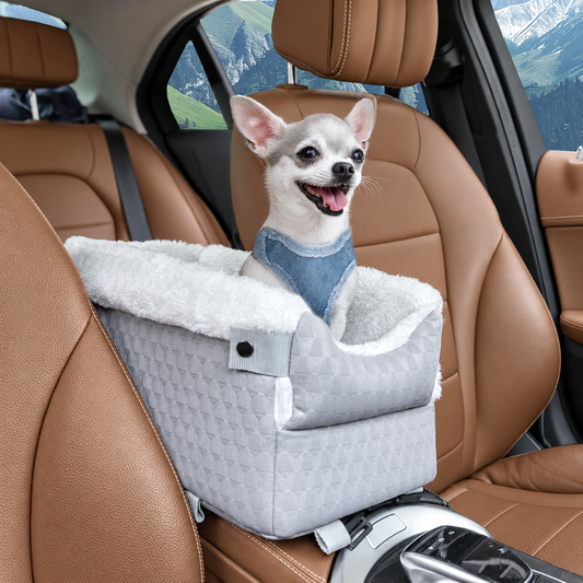 CentreConsoleDogCarSeat_SafetyHooks_RemovableWashableCushion