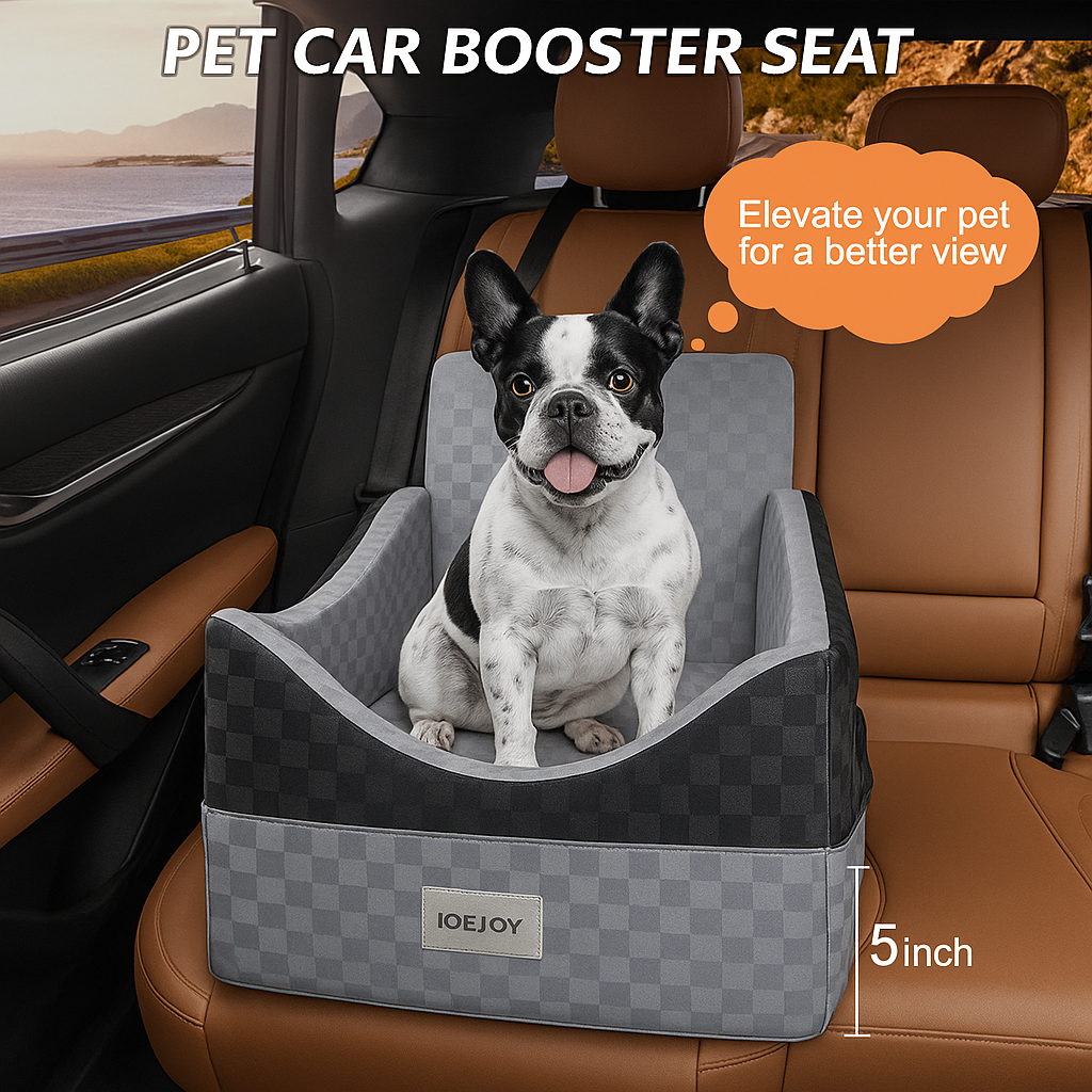 Washable Dog Travel Bed for Small to Medium Dogs with Detachable Cover