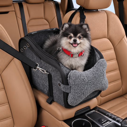 ConsoleDogCarSeat_Carrier_ReversibleAll-SeasonFabric_EnclosedMesh_Upto5kg