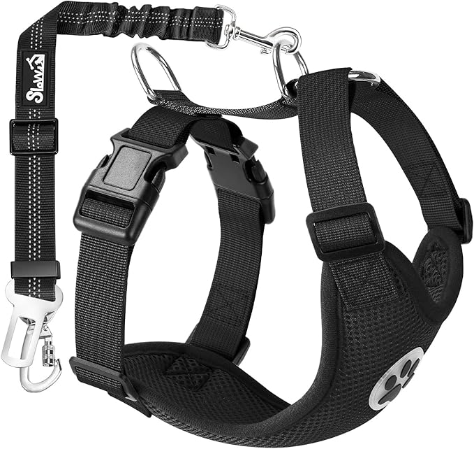 Dog Car Harness Seat Belt Set