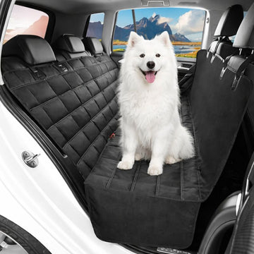 Dog Car Seat Cover Waterproof 4-in-1 Back Seat Hammock, Scratchproof Pet Protector