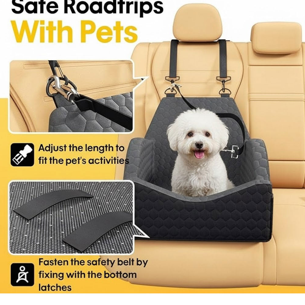 Dog Booster, Memory Foam Car Seat for Small Medium Dogs