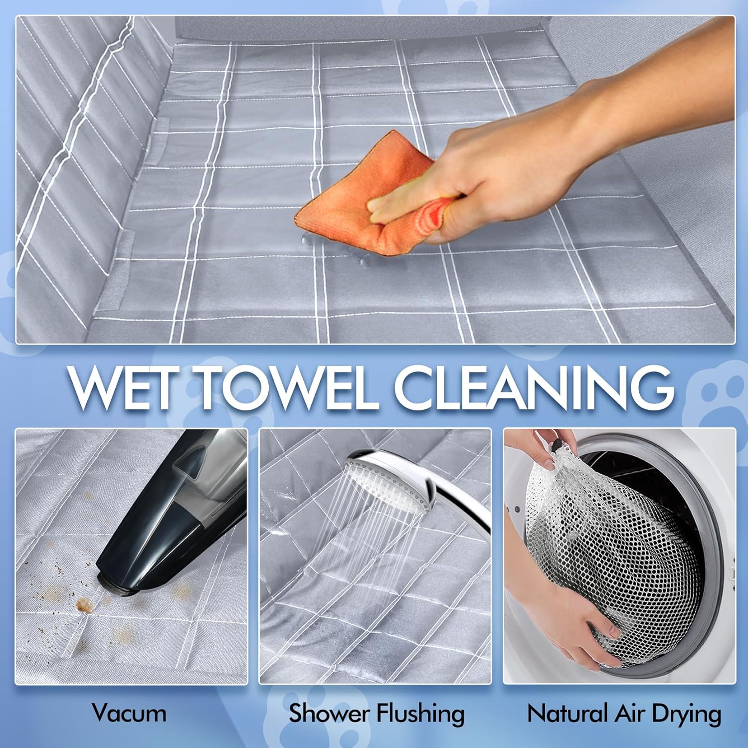 Dog Car Seat Cover 4-in-1 Waterproof Hammock – Premium Back Seat Protector for Cars, SUVs & Trucks