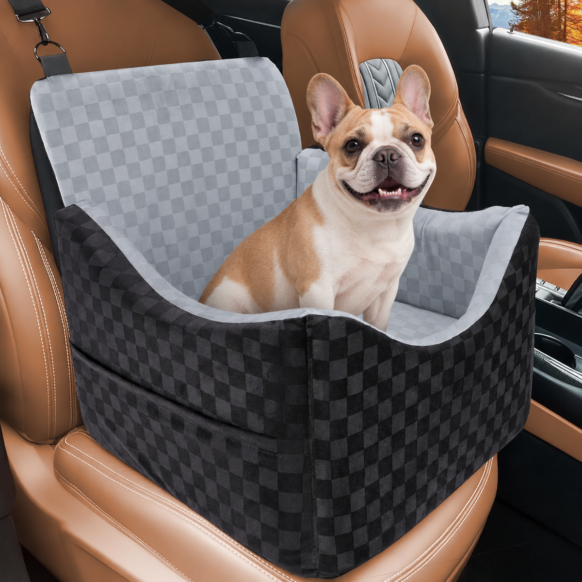 Dog_Car_Seat_Small_Sized_Dog_Dog_Booster_Car_Seat_Memory_Foam
