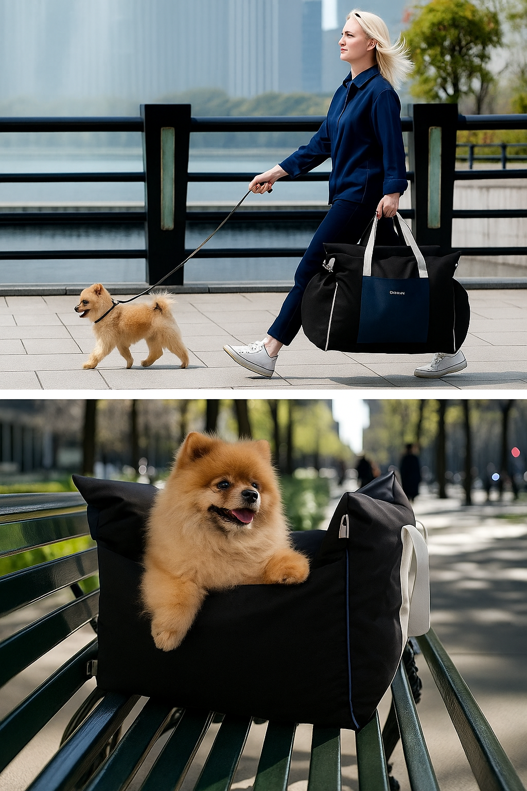 Dog Car Seat for Small & Medium Dogs – Waterproof Travel Booster Bed