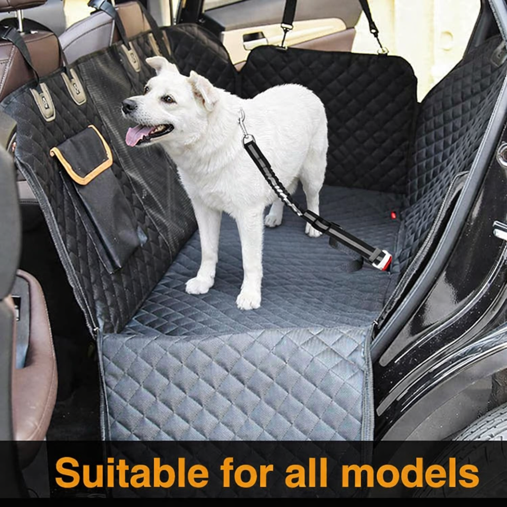 Extra Long Dog Seat Belt for Car | Adjustable Headrest Harness with Reflective Safety Strap