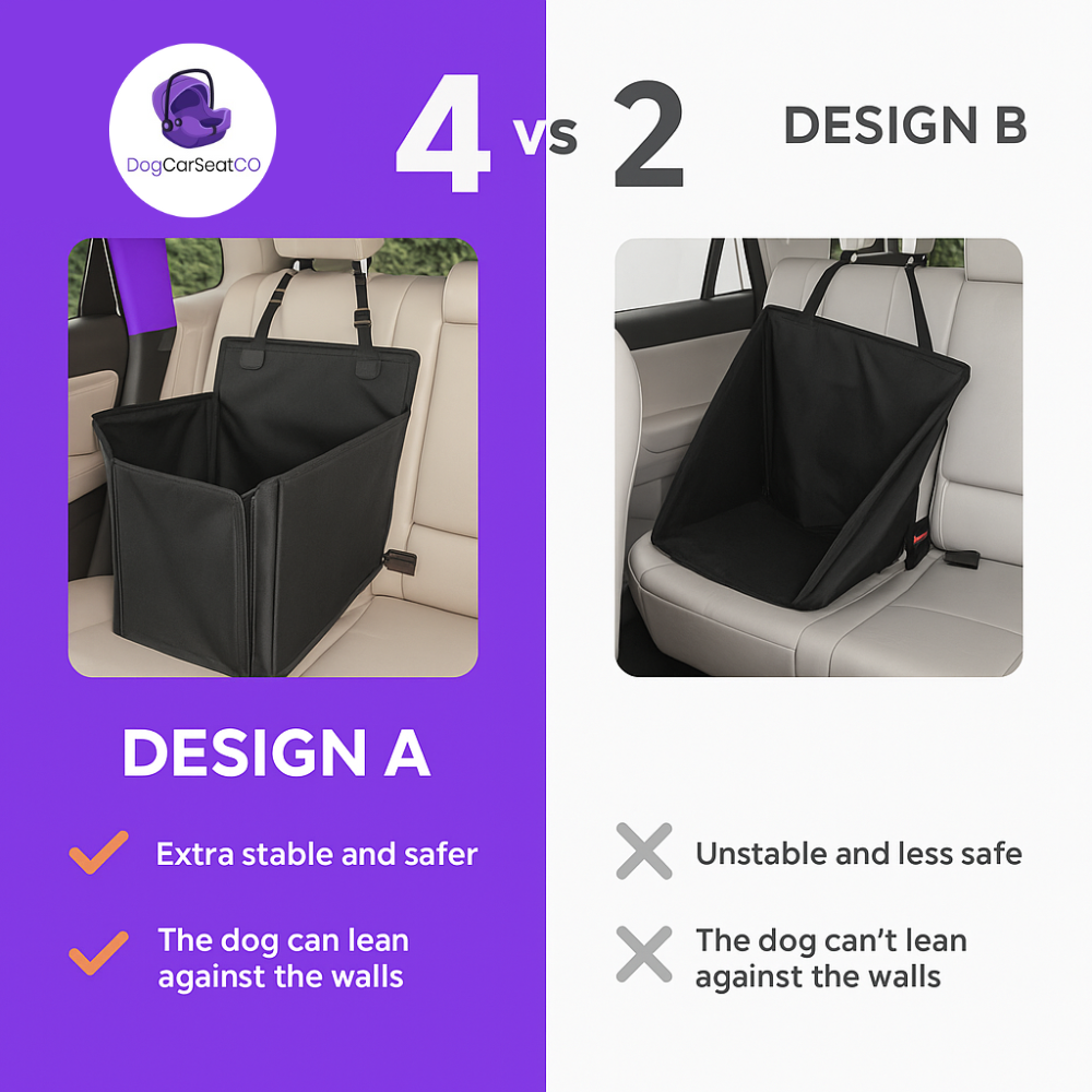 Extra Stable Waterproof Dog Car Seat – Safe Travel for Dogs up to 26kg