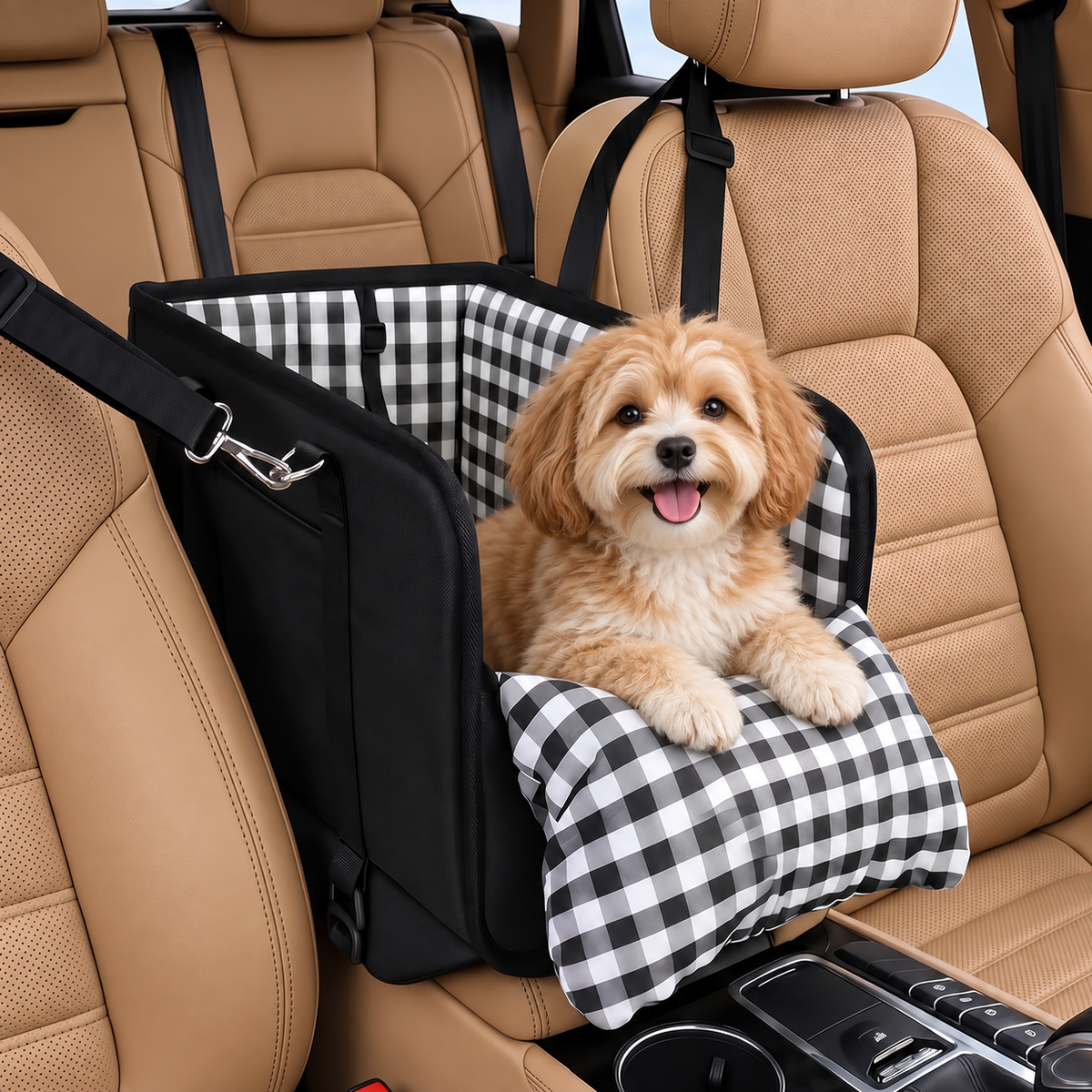 Fluffydogincarboosterseat