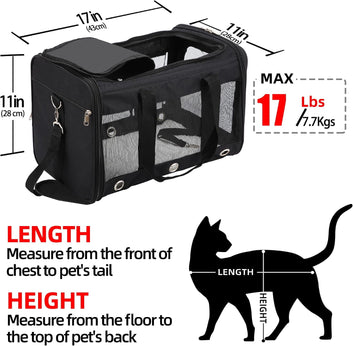 FoldableSoft-SidedPetCarrier_BreathableMesh_AirlineApproved_Upto17lbssizesdetail