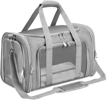 Foldable Soft-Sided Pet Carrier – Breathable Mesh, Removable Mat, 2 Sizes