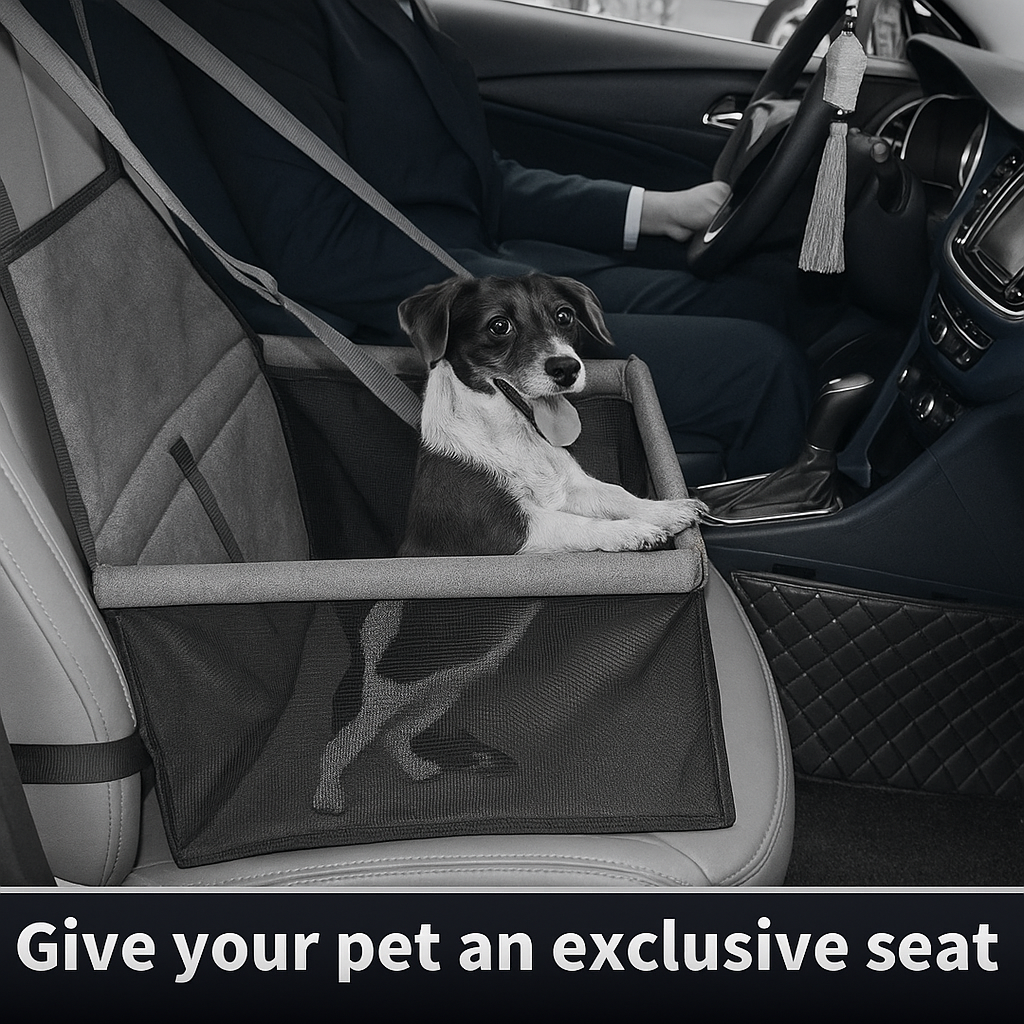 Foldable Dog Car Seat for Small Pets – Portable Puppy