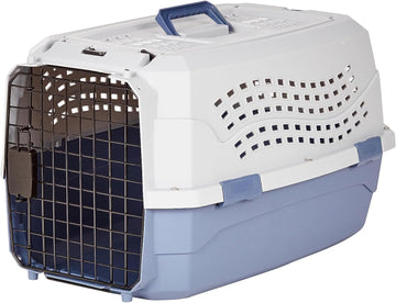 Hard-Sided Two-Door Top-Load Pet Carrier – Durable, 2 Sizes (Blue)