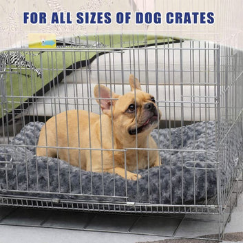 Small Dog Bed Washable Dark Grey, 90x45x7cm