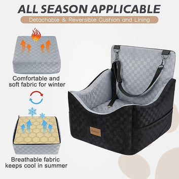 Memory Foam Dog Booster Seat for Small/Medium Dogs