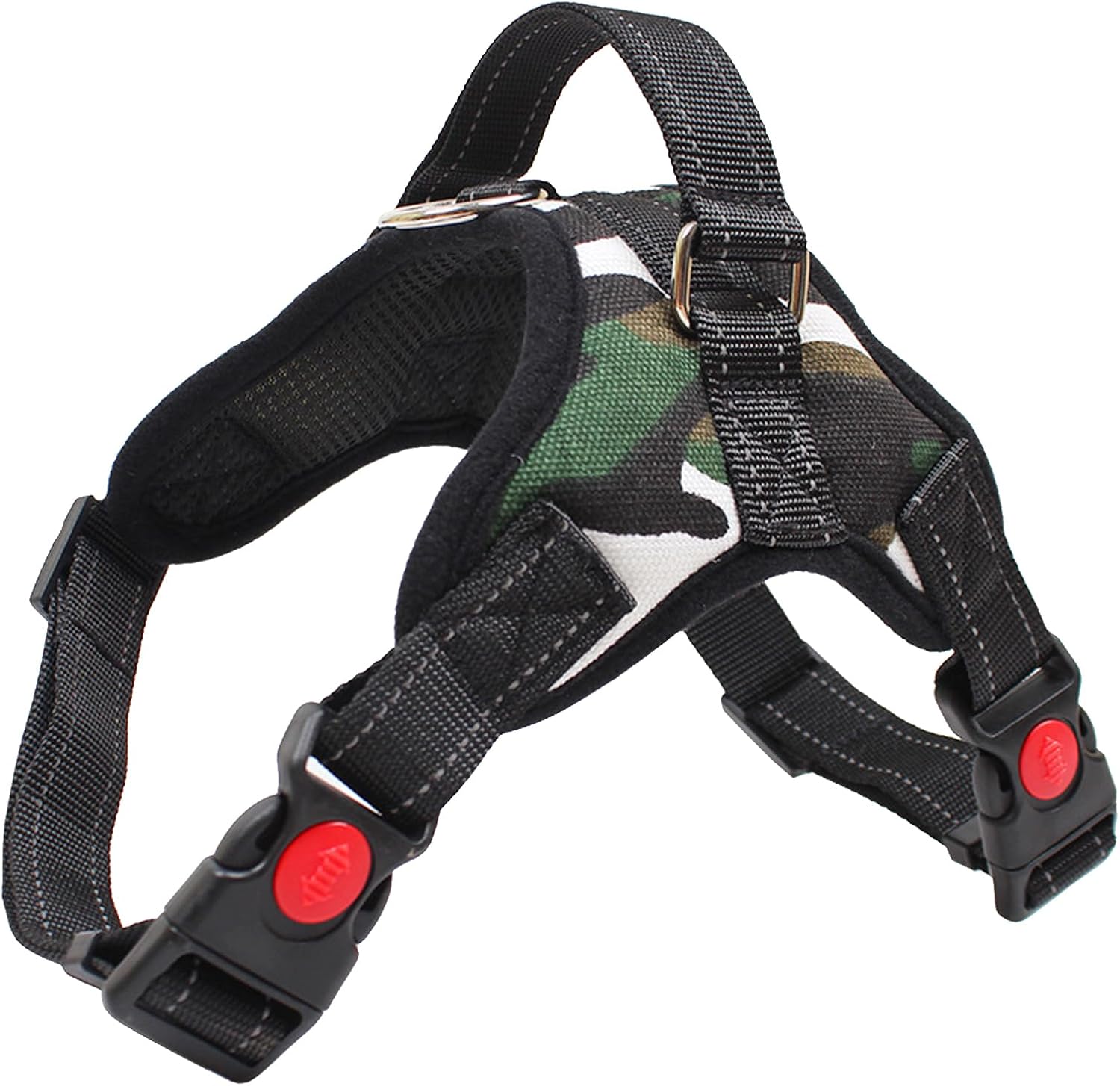 No Pull Dog Harness, Breathable Adjustable Vest with Reflective Oxford Fabric