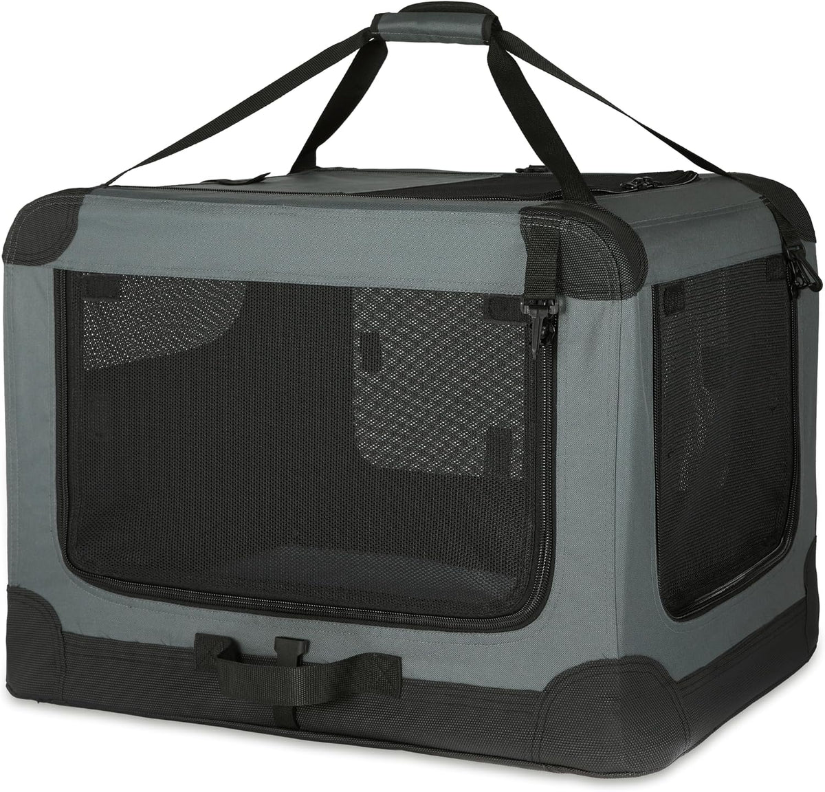 PortableSoft-SidedFoldingPetCrate_4Doors_Pop-UpDesign_3Sizes