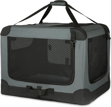 PortableSoft-SidedFoldingPetCrate_4Doors_Pop-UpDesign_3Sizes