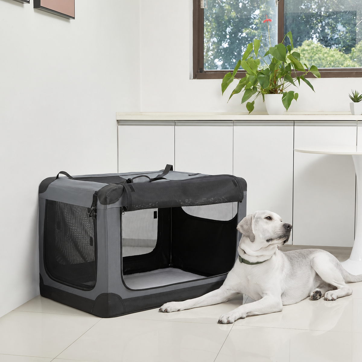 Portable_Soft-Sided_Folding_Pet_Crate_4_Doors_Pop-Up_Design_dog_house
