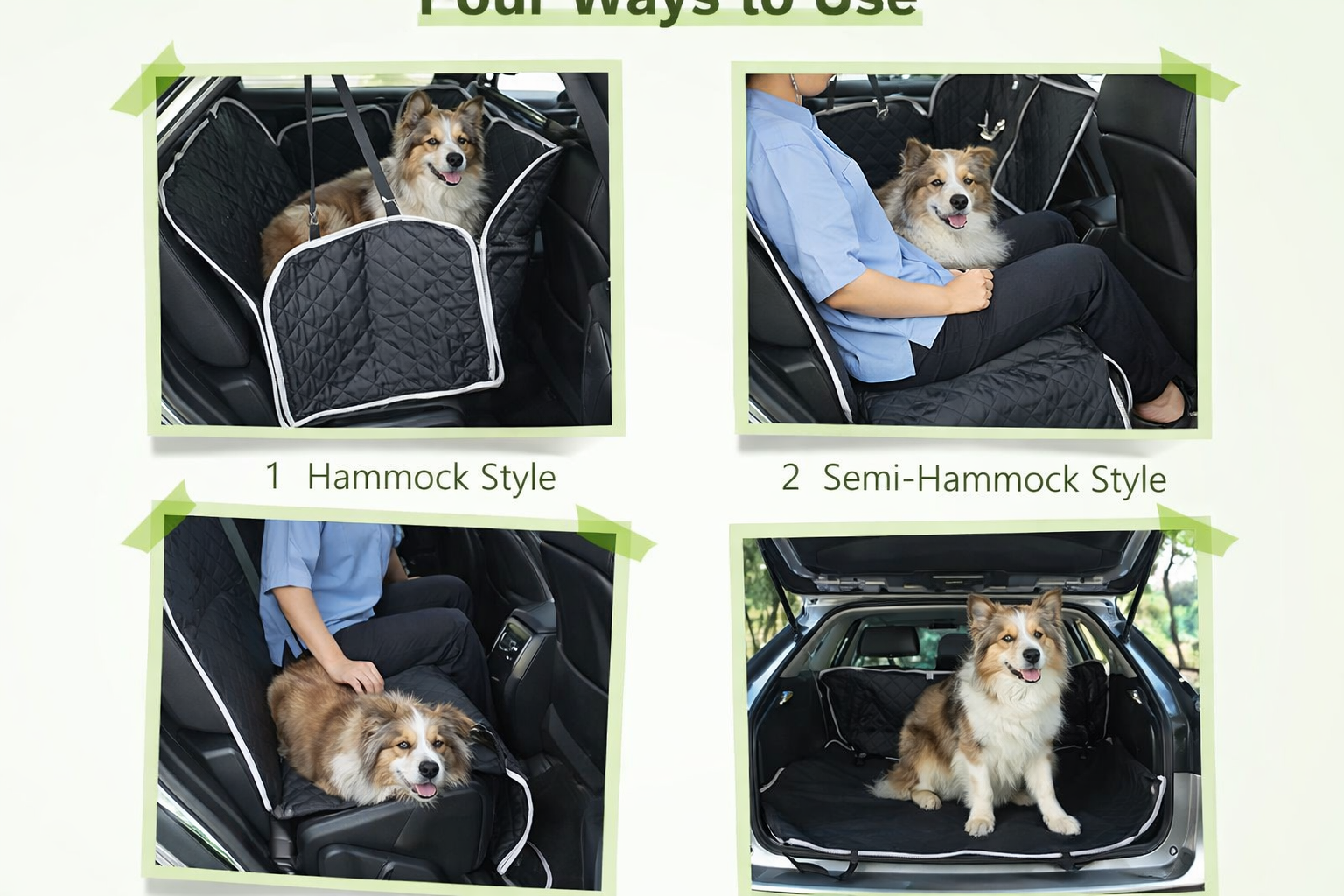 Premium Rear Seat Cover for Dogs – Waterproof, Universal Fit
