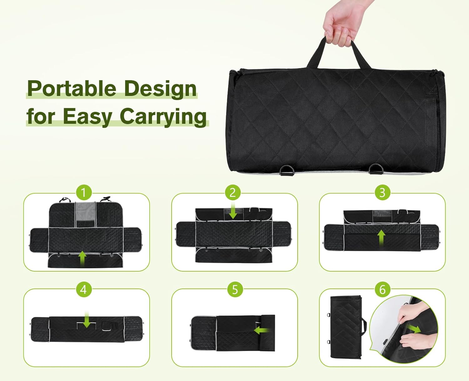 Premium Rear Seat Cover for Dogs – Waterproof, Universal Fit