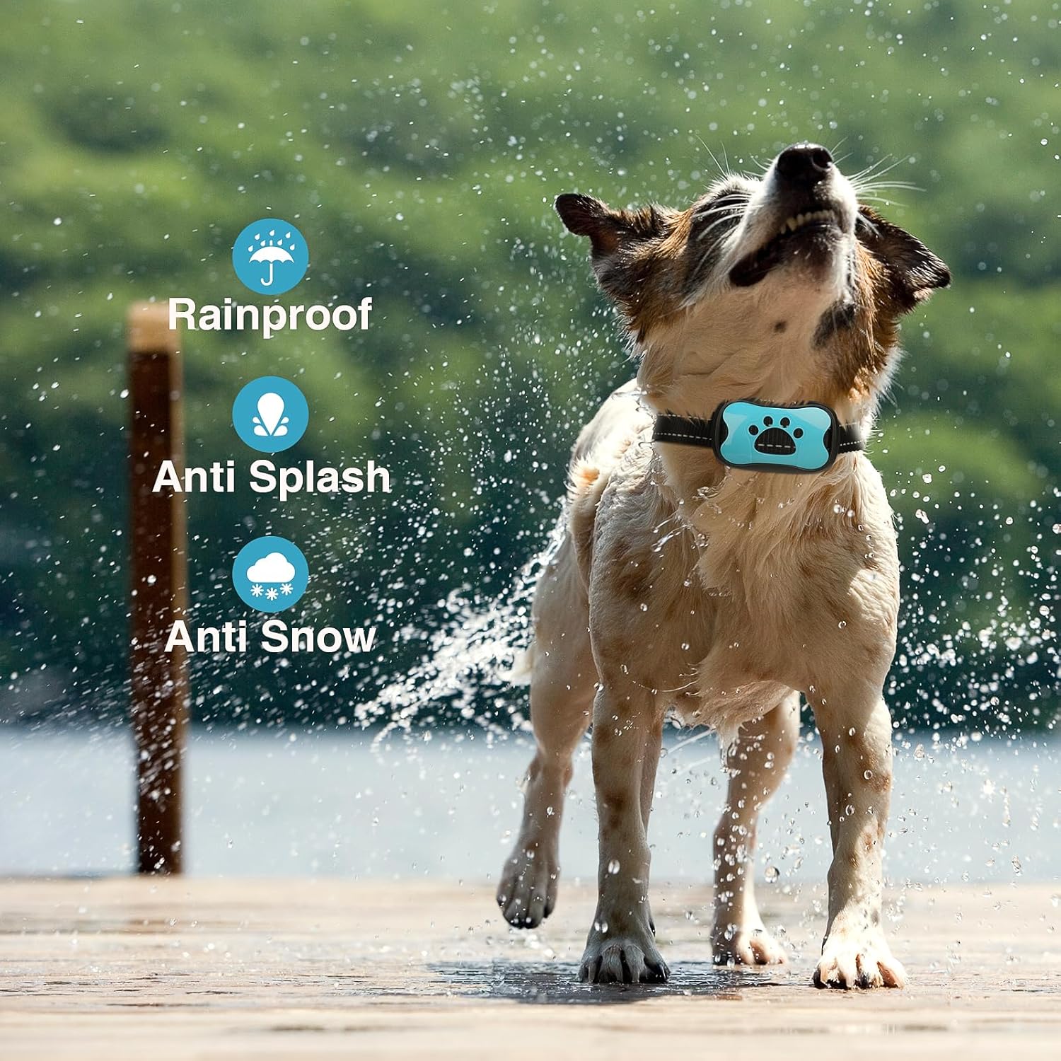 Rechargeable Bark Collar – Humane Vibration Beep Anti-Bark Training Collar for Small, Medium and Large Dogs