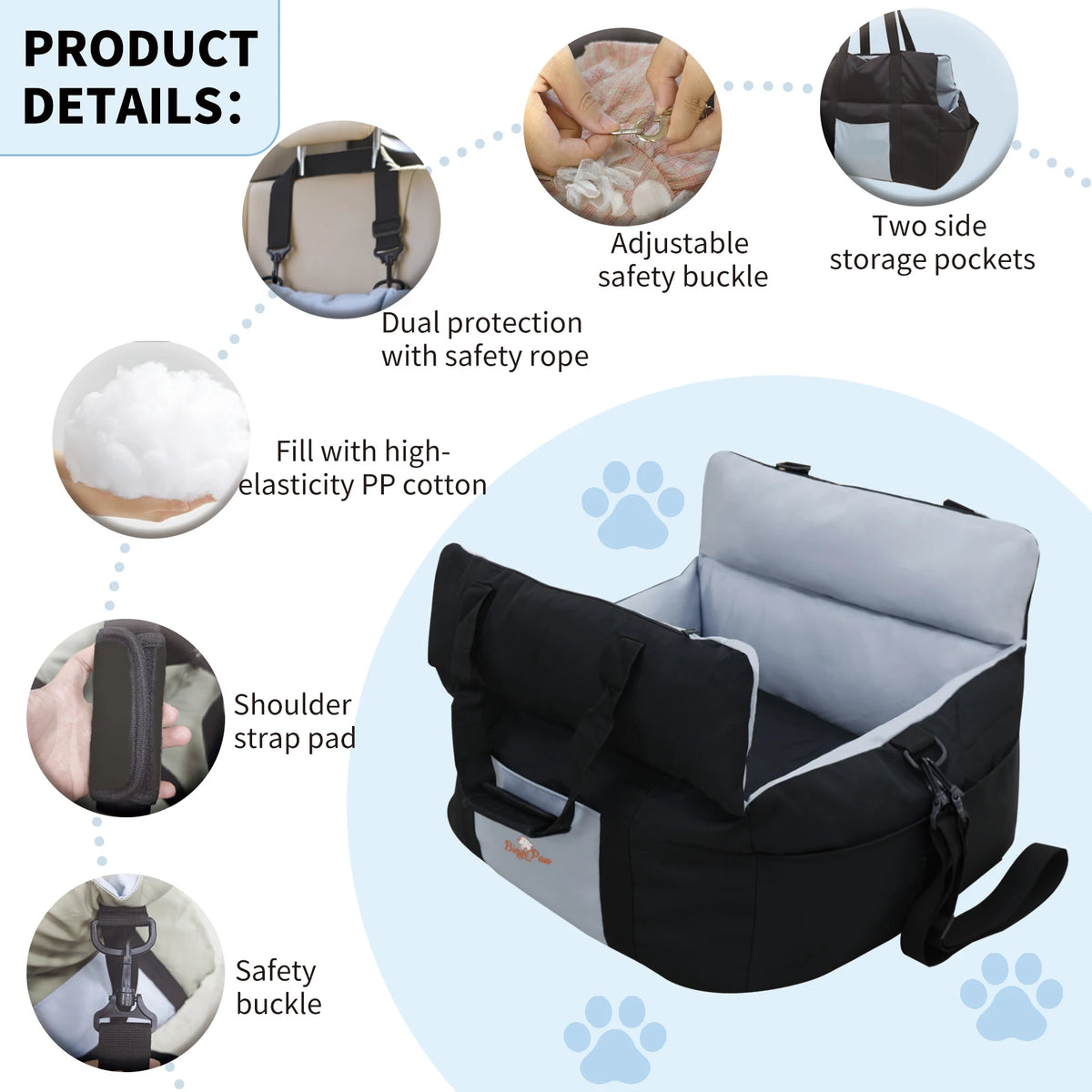 Dog car seat size guide