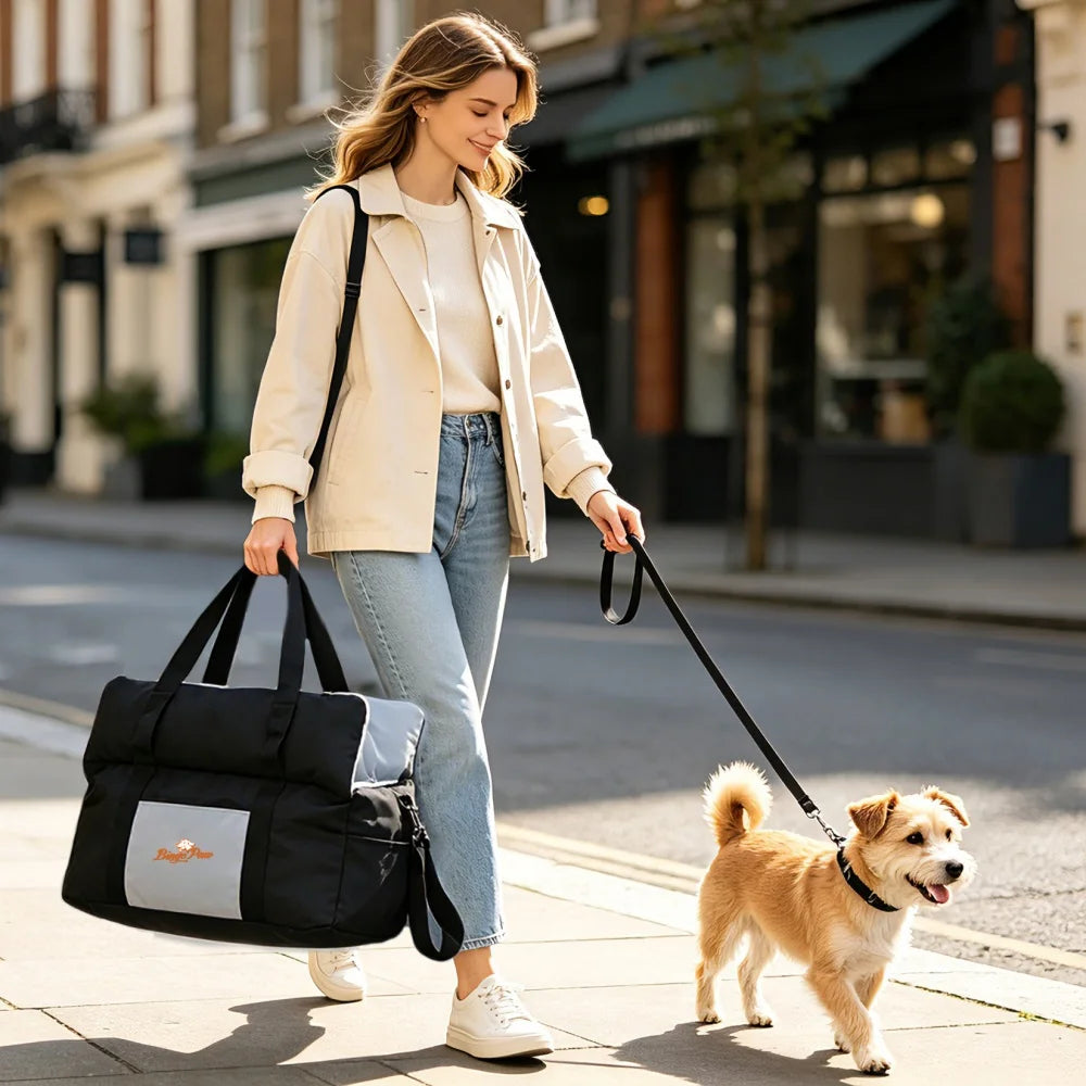 Dog car seat used as a carrier