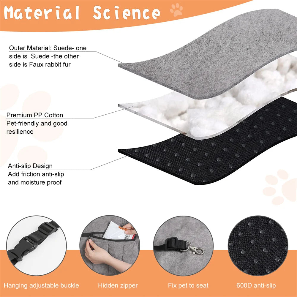 Dog car seat bed size guide