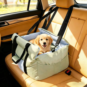 Portable dog car booster seat for small dogs