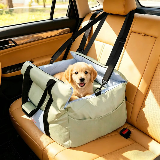Portable dog car booster seat for small dogs