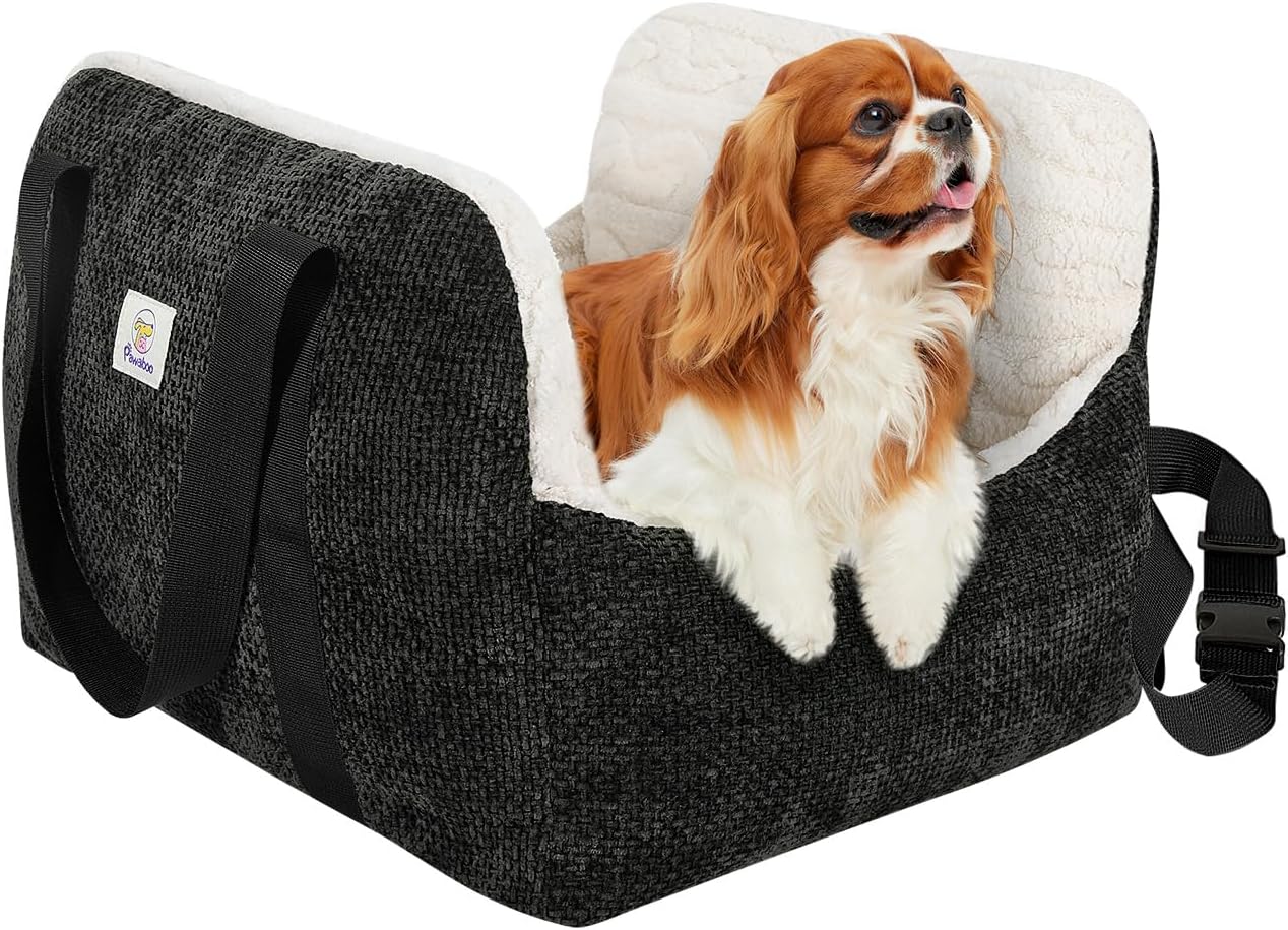Small Dog Booster Car Seat black