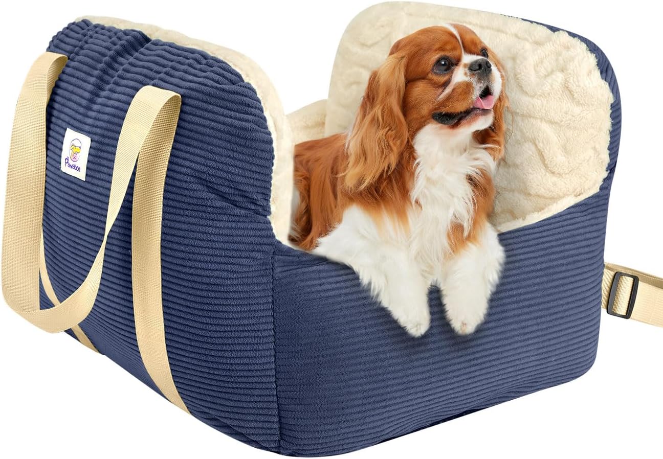 Small Dog Booster Car Seat Navy Blue
