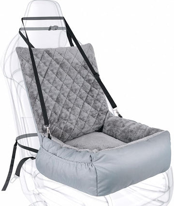 Small Dog Booster Car Seat – Plush & Comfortable Travel Seat for Dogs Up to 9kg