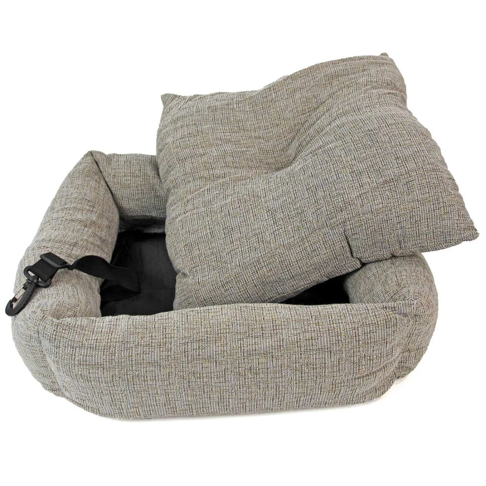 Soft Travel Dog Bed for Car Seat – Washable Pet Cushion, Puppy Comfort Protector