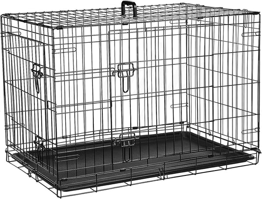 Two-DoorFoldingMetalDogCrate